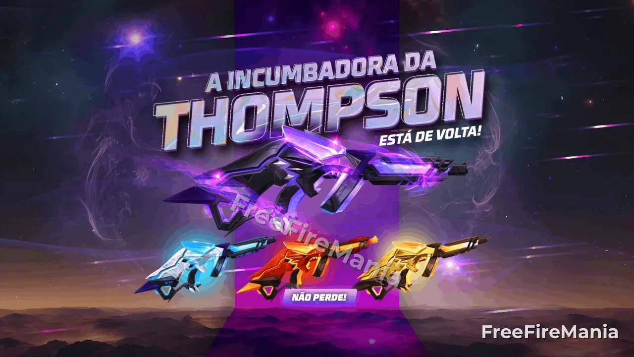 Free Fire recebe Vira-Carta com Incubadora Thompson; veja como jogar e ganhar