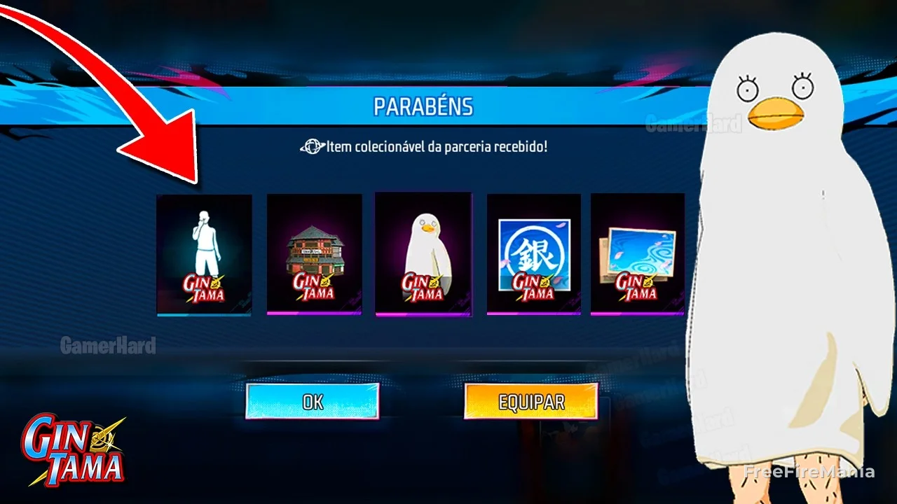 Free Fire x Gintama: skins, ítems y fecha del evento