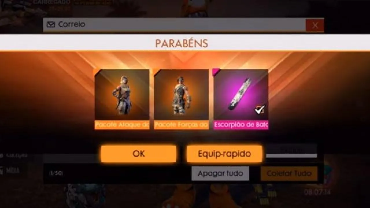 Garena BR libera Skins do 15º Passe de Elite Tempestade de Areia para Youtubers testarem