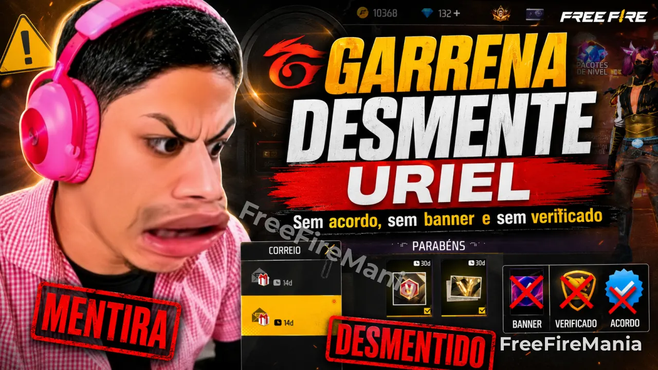 Garena desmente Uriel Xiter como influenciador oficial