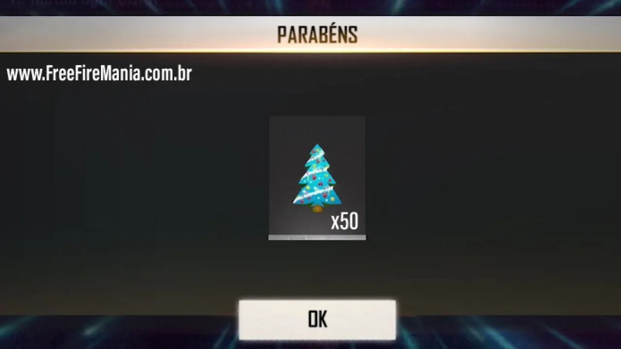 Garena Envia 50 Tokens de Árvore de Natal Grátis no Free Fire