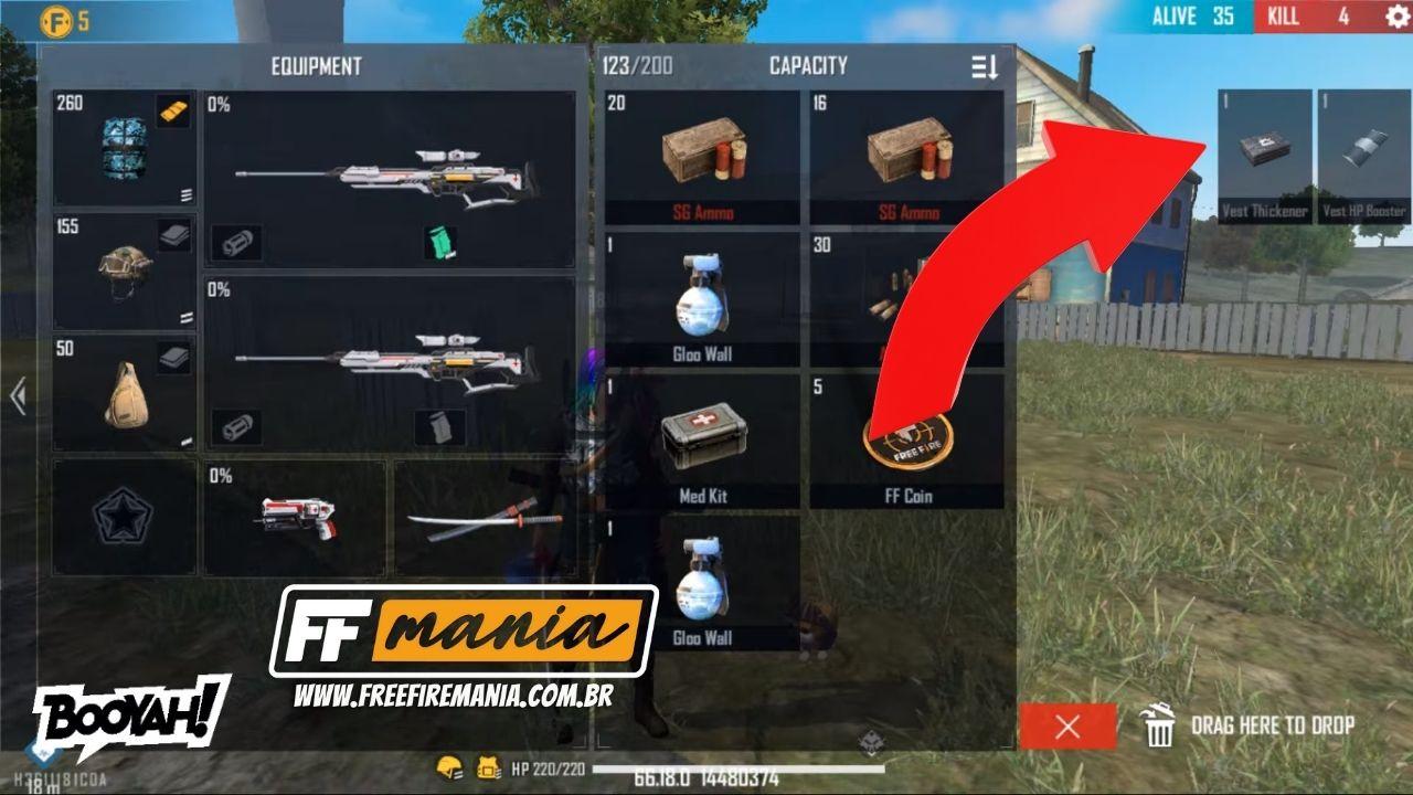 Garena Free Fire incluye el artículo  "Chaleco espesante " con protección contra granadas y explosiones