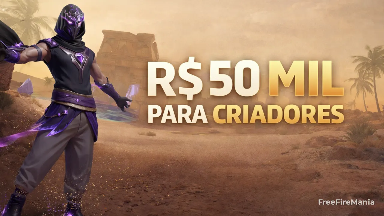 Garena libera R$ 50 mil e limita vídeos no TikTok até 22 de março