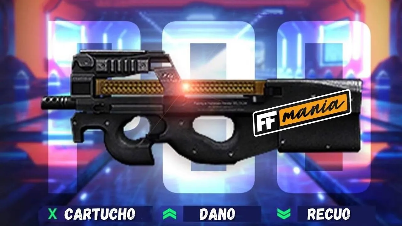 Garena muda atributos da P90 e arma fica mais forte no Free Fire