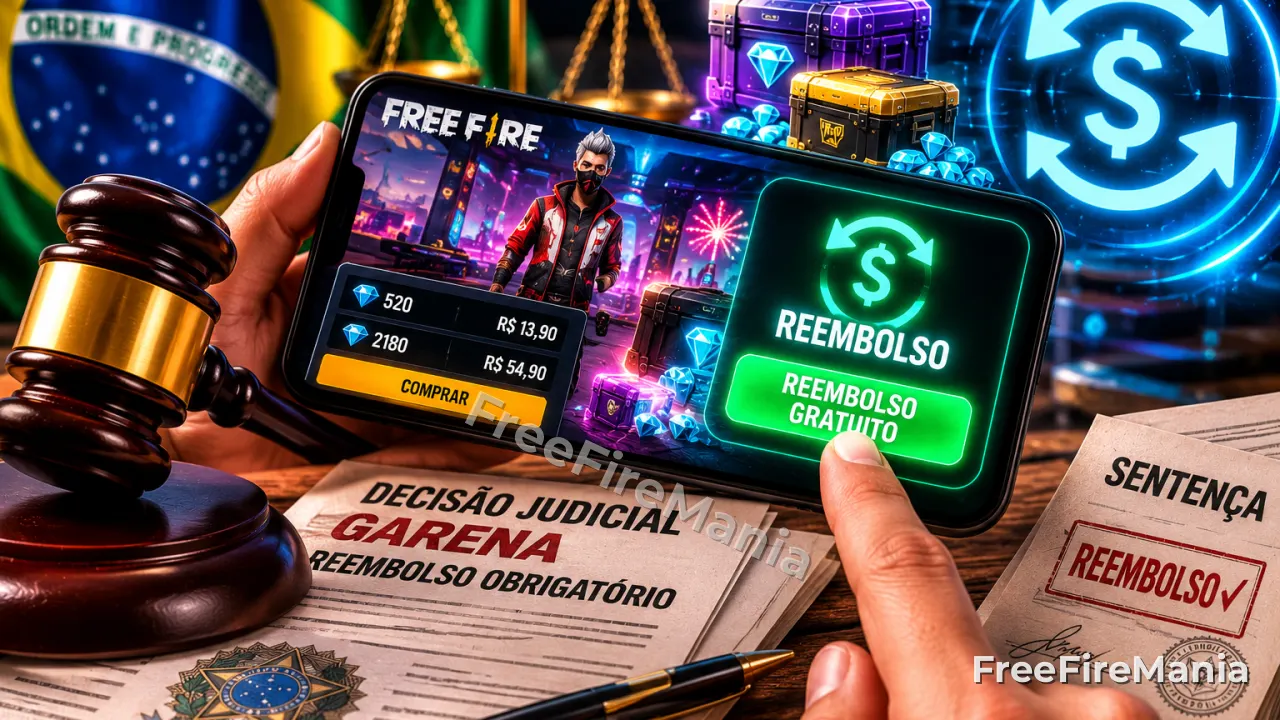 Justiça obriga Garena a criar sistema de reembolso gratuito no Free Fire