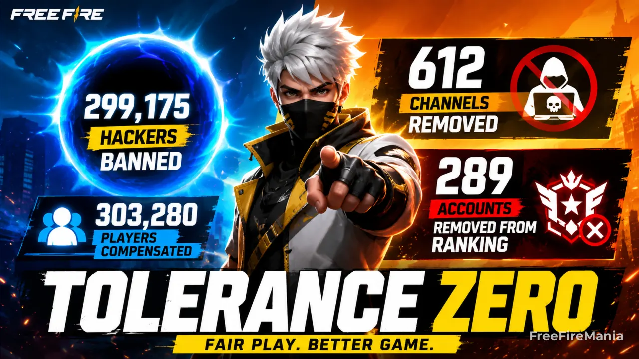 Garena remove hackers e pune 289 contas por fraude no ranking do Free Fire