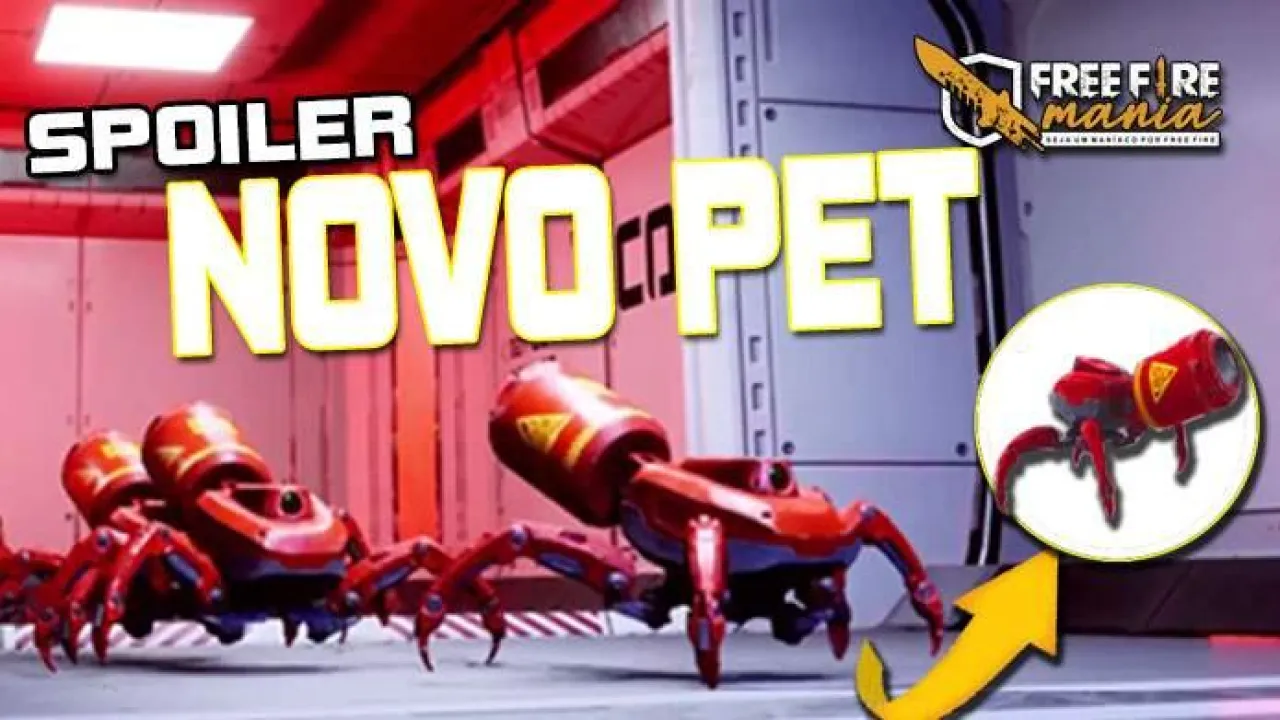Garena solta spoiler de um novo pet: Aranha Mecânica no Free Fire