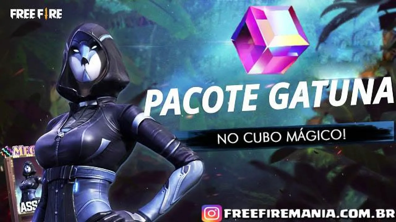 Pacote Gatuna Retorna ao Cubo Mágico no Free Fire