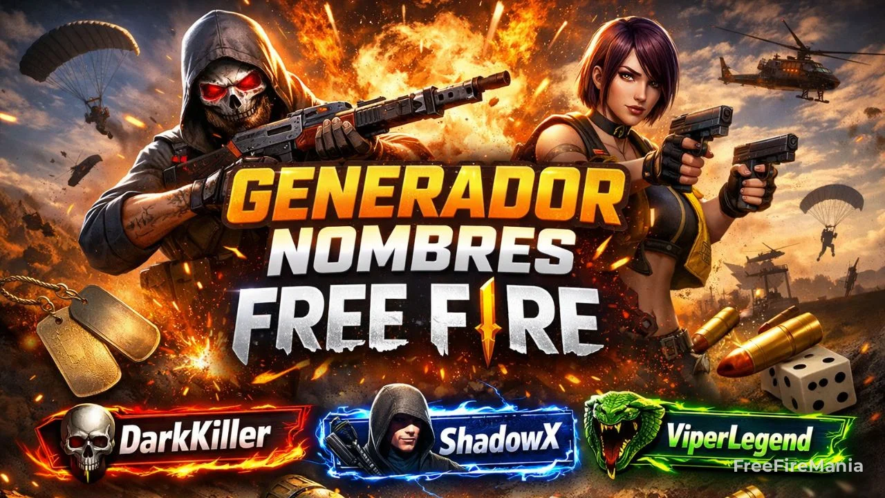 Generador de nombres para Free Fire