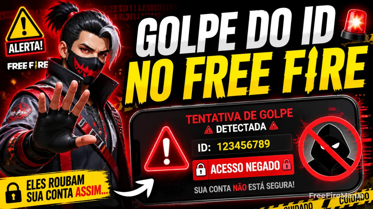 Golpes de hack pelo ID no Free Fire: simulador educativo e guia de proteção
