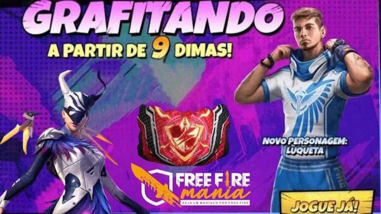 Grafite da Steffie no Free Fire: Anjo Sombrio, Luqueta e Gel de volta!