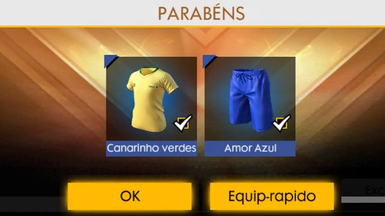 GRÁTIS: Resgate agora a Skin da Seleção Brasileira no Free Fire