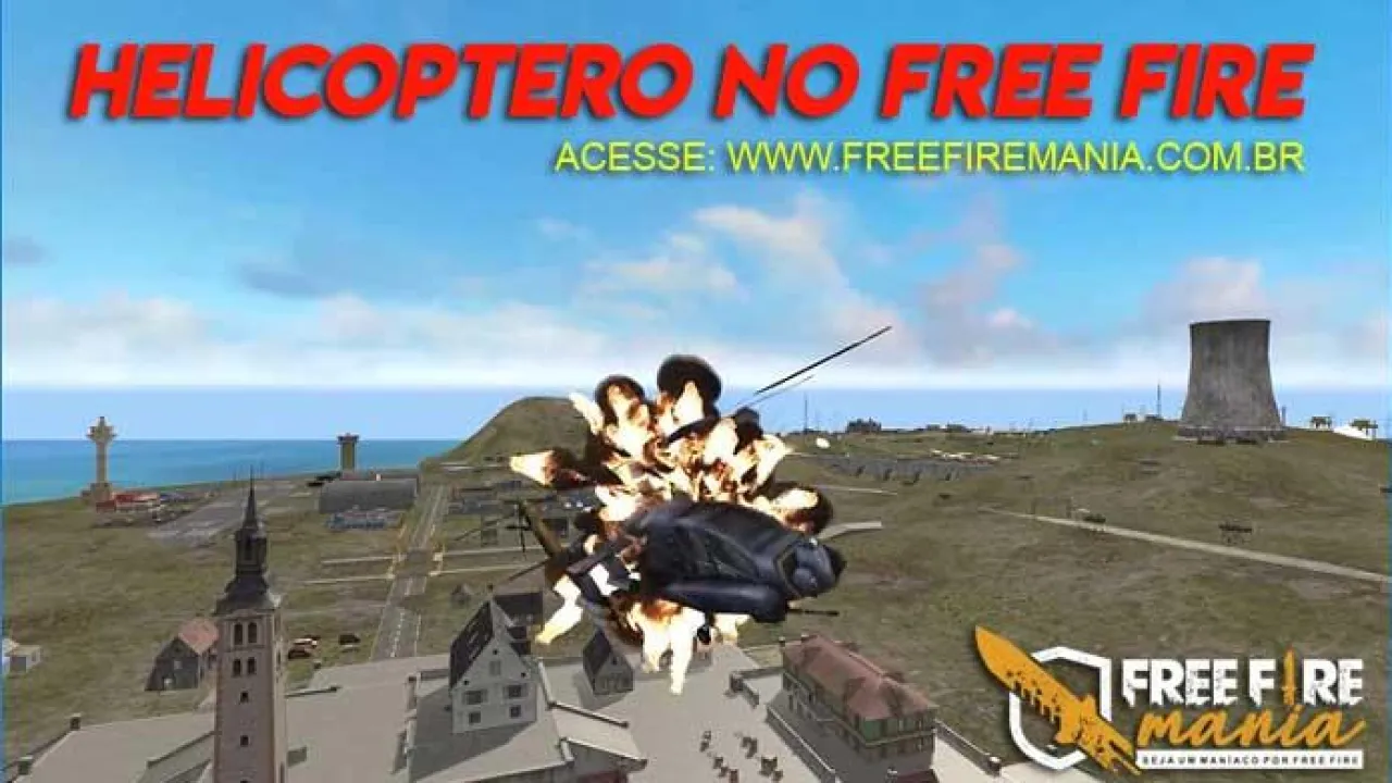 Helicóptero no Free Fire: Montagem 3D Criada por Artista Fã