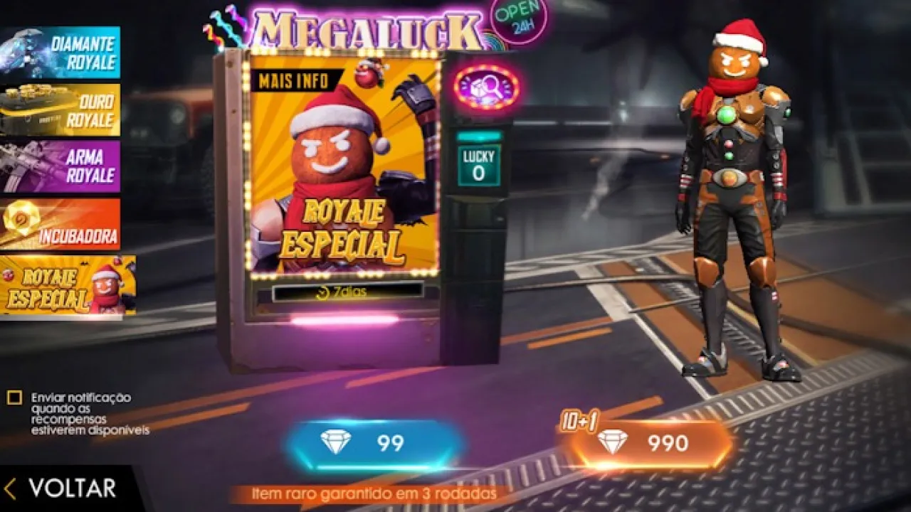 Homem Gengibre Retorna ao Sorte Royale do Free Fire