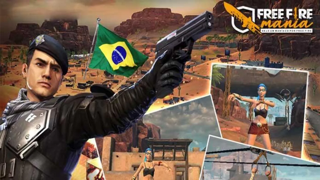 Homenagem ao Brasil no Mapa Kalahari do Free Fire