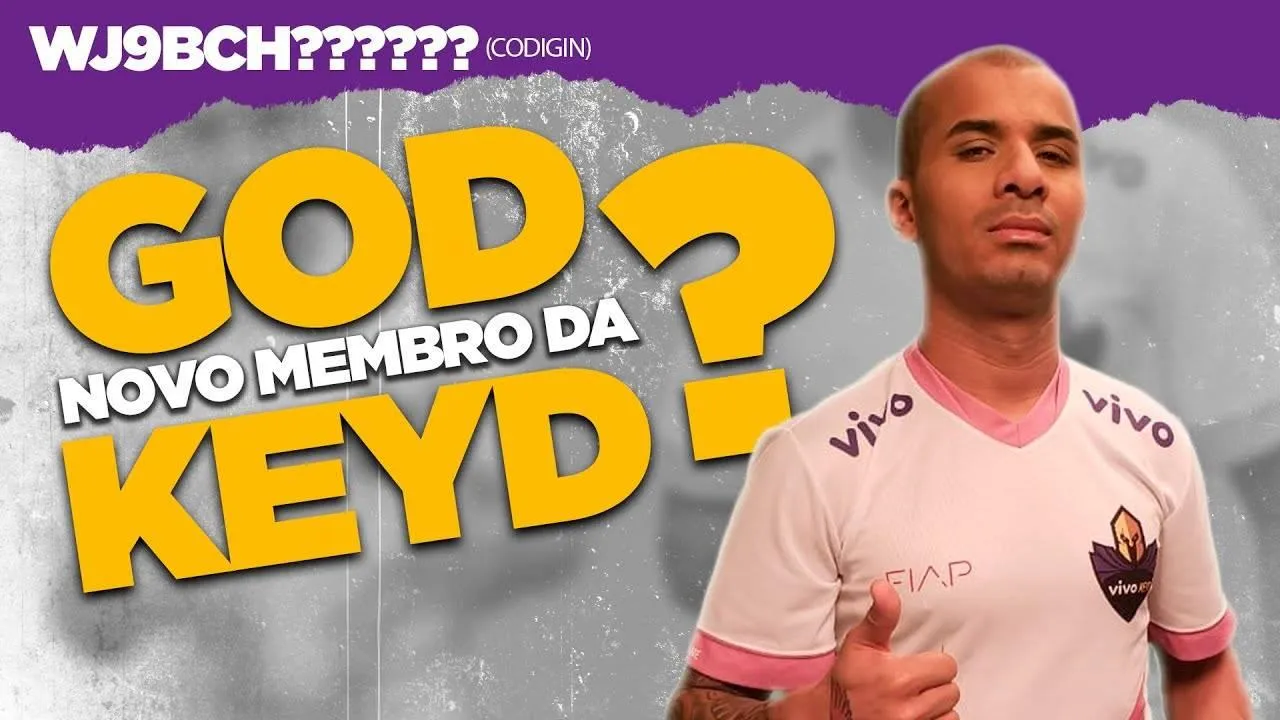 Hunter GOD BR se junta à Vivo Keyd como novo embaixador do Free Fire