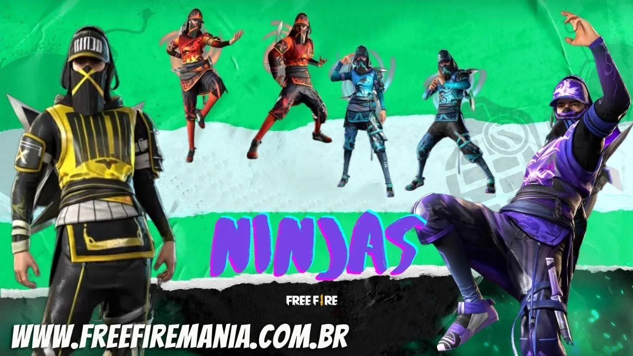 Incubadora Free Fire: nova roleta traz a temática Ninjas e chega em Julho de 2021