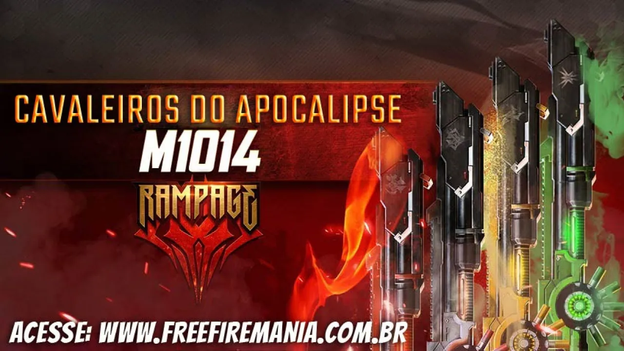 4 skins da M1014: a nova Incubadora de armas do Free Fire