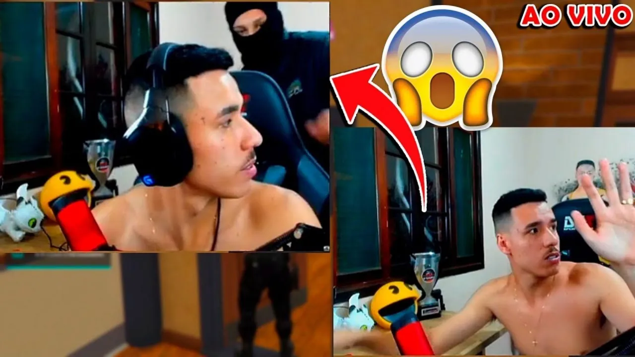 Influenciador do Free Fire tem casa invadida enquanto fazia live; veja vídeo