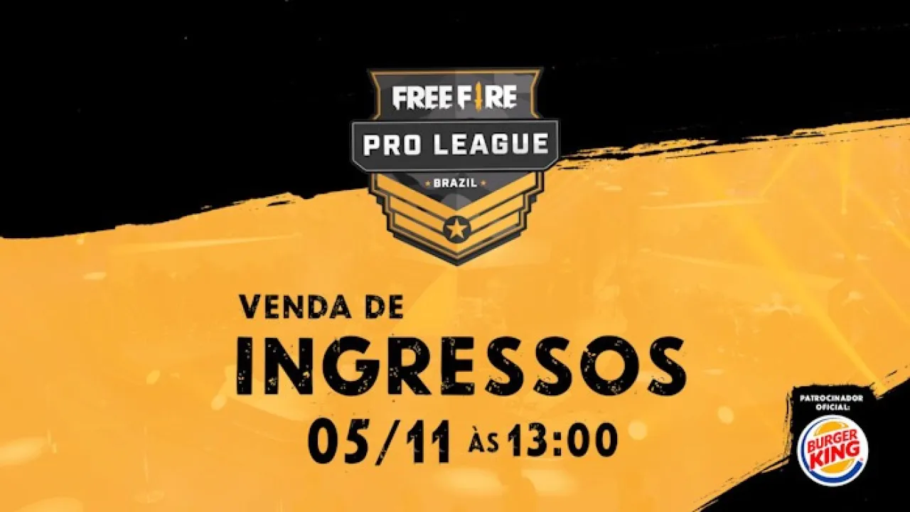 Ingressos para a Final da Free Fire Pro League Brasil já estão à venda