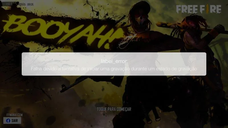 Solução para o erro 'label_error' no Free Fire no iPhone