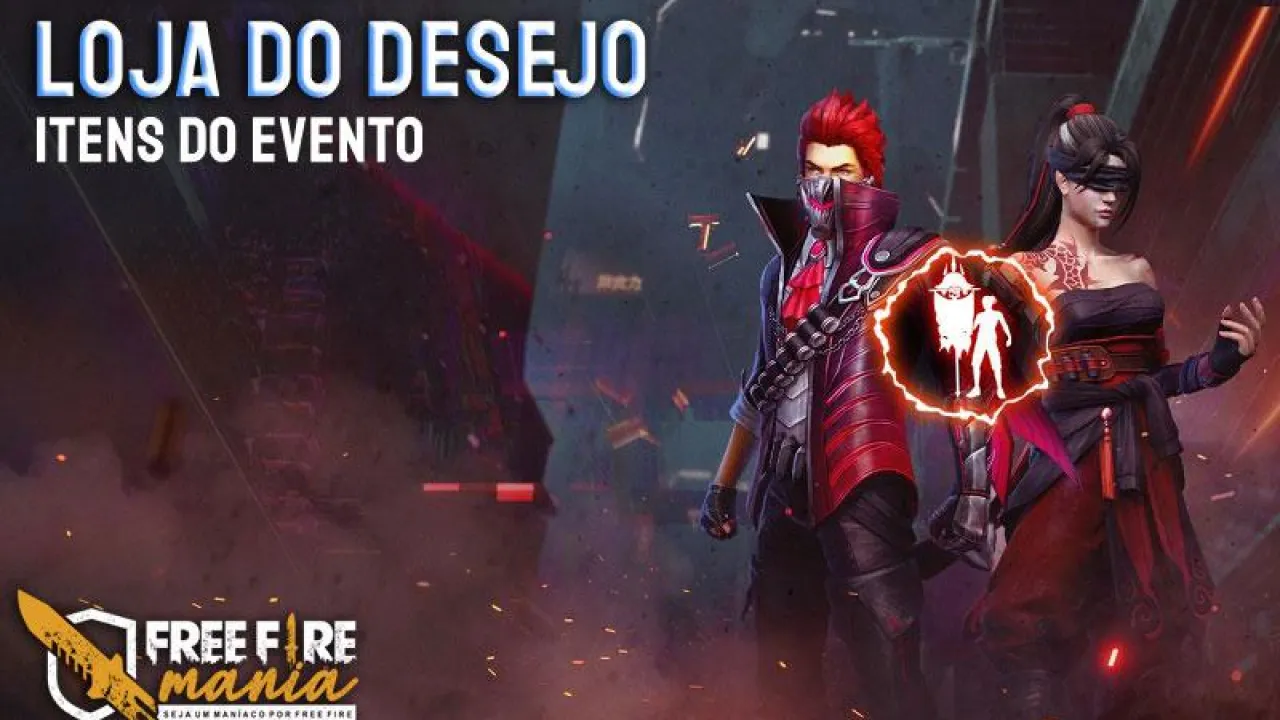 Loja do Desejo 7.0: revelada as skins e itens do novo evento do Free Fire