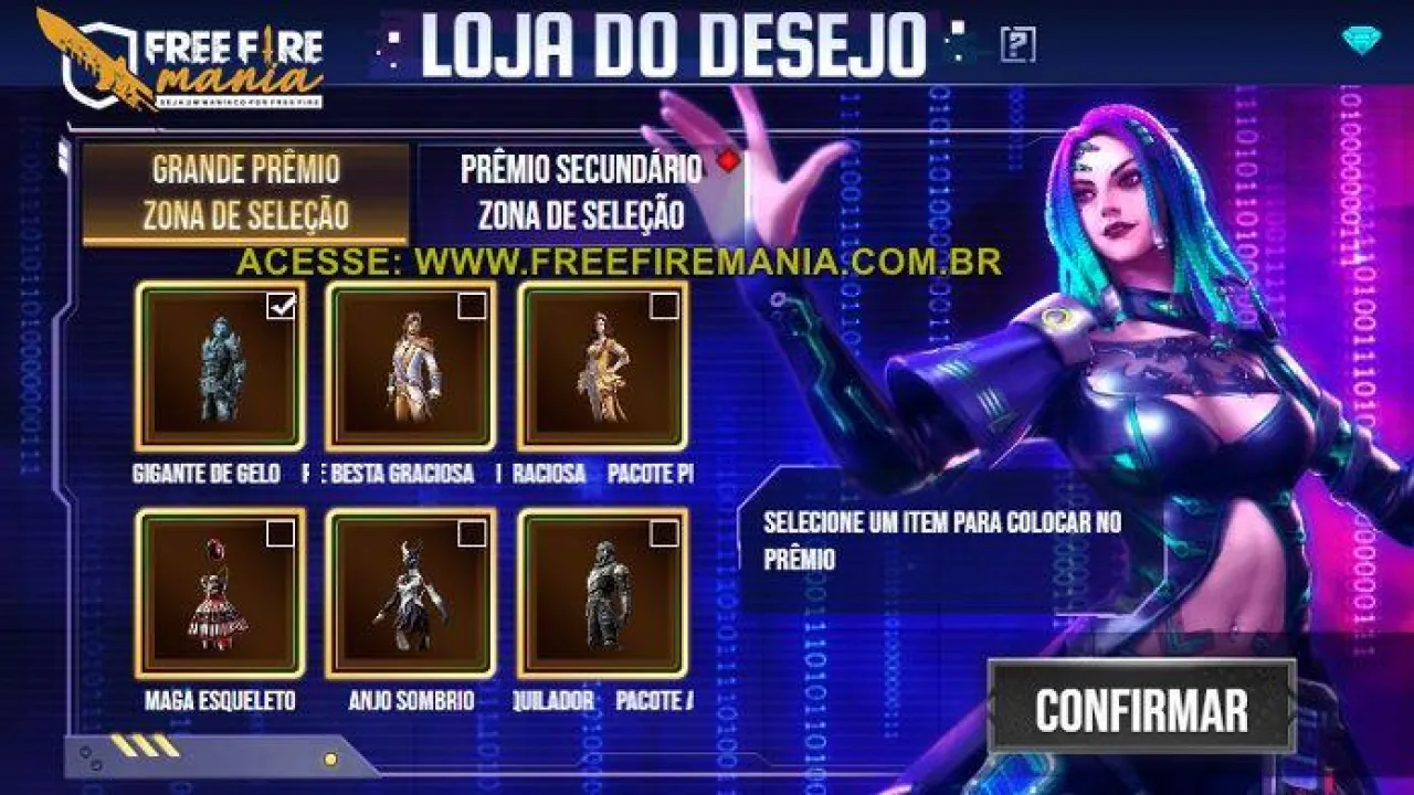 Loja dos Desejos Retorna ao Free Fire com Novas Skins