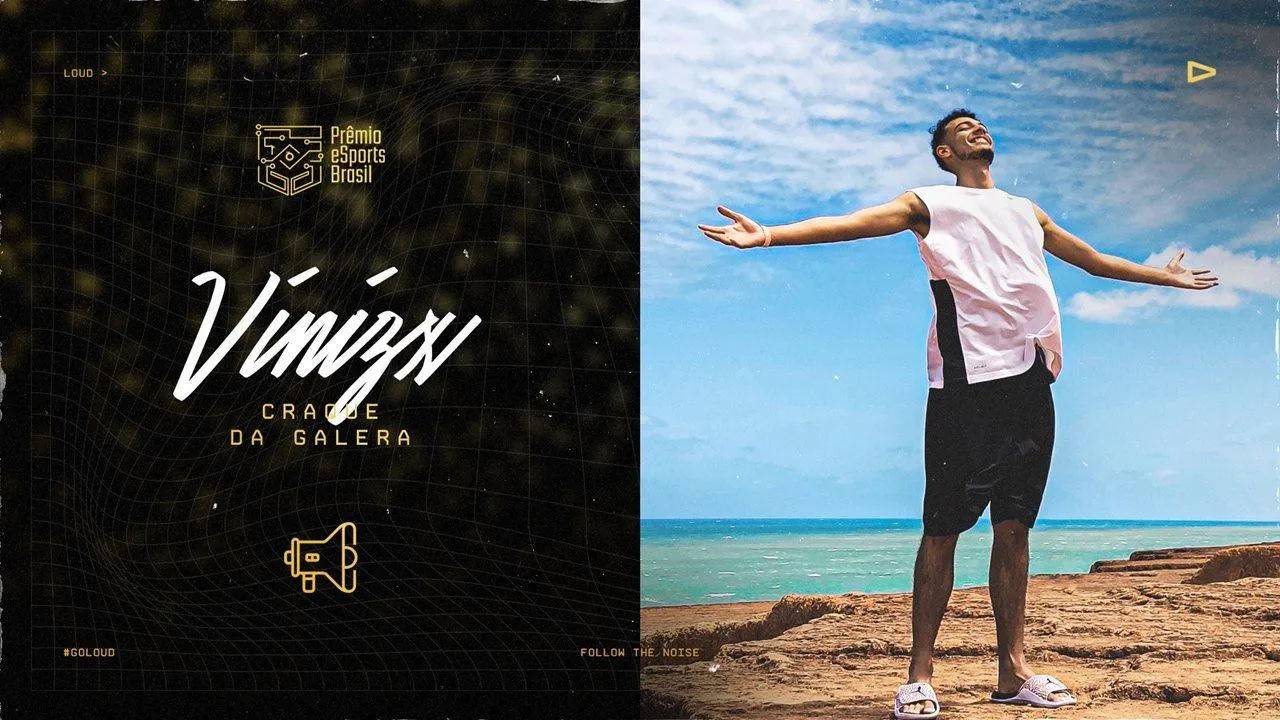 LOUD ViniZx conquista o título de Craque da Galera no Prêmio eSports Brasil 2020