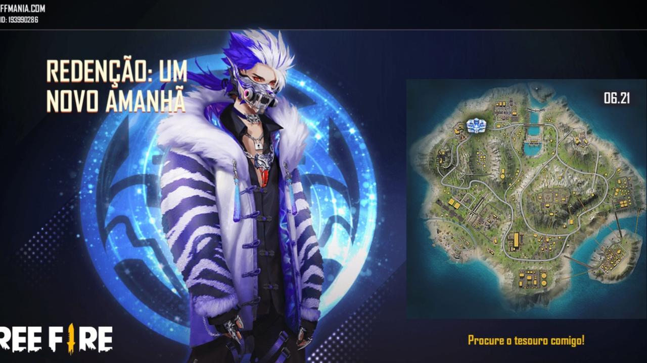 Free Fire Treasure Map: ubicación del  "cofre del invocador " en el mapa para el día 21 (lunes)