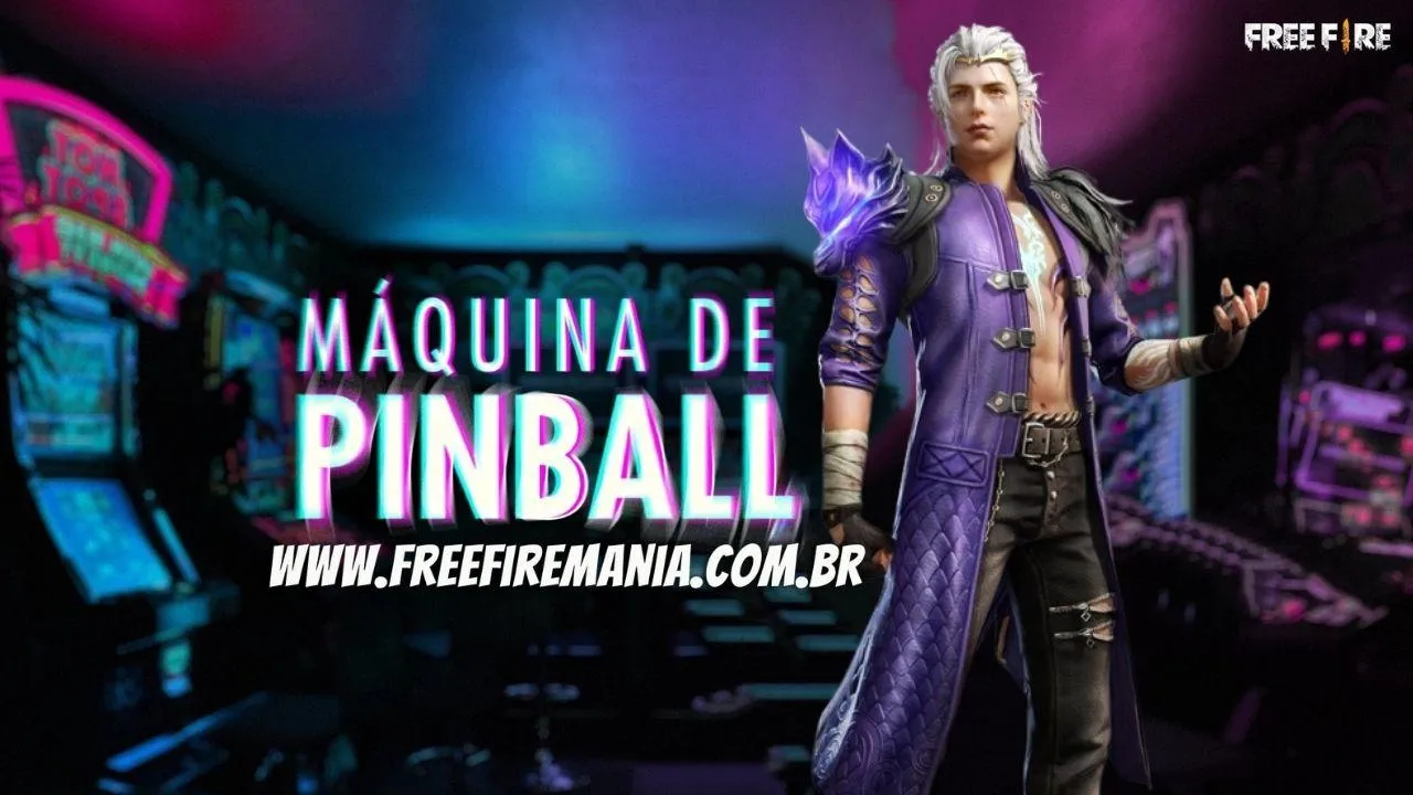 Máquina de Pinball Free Fire: evento chega na segunda (14) e traz inédito pacote Metaleiro Platinado