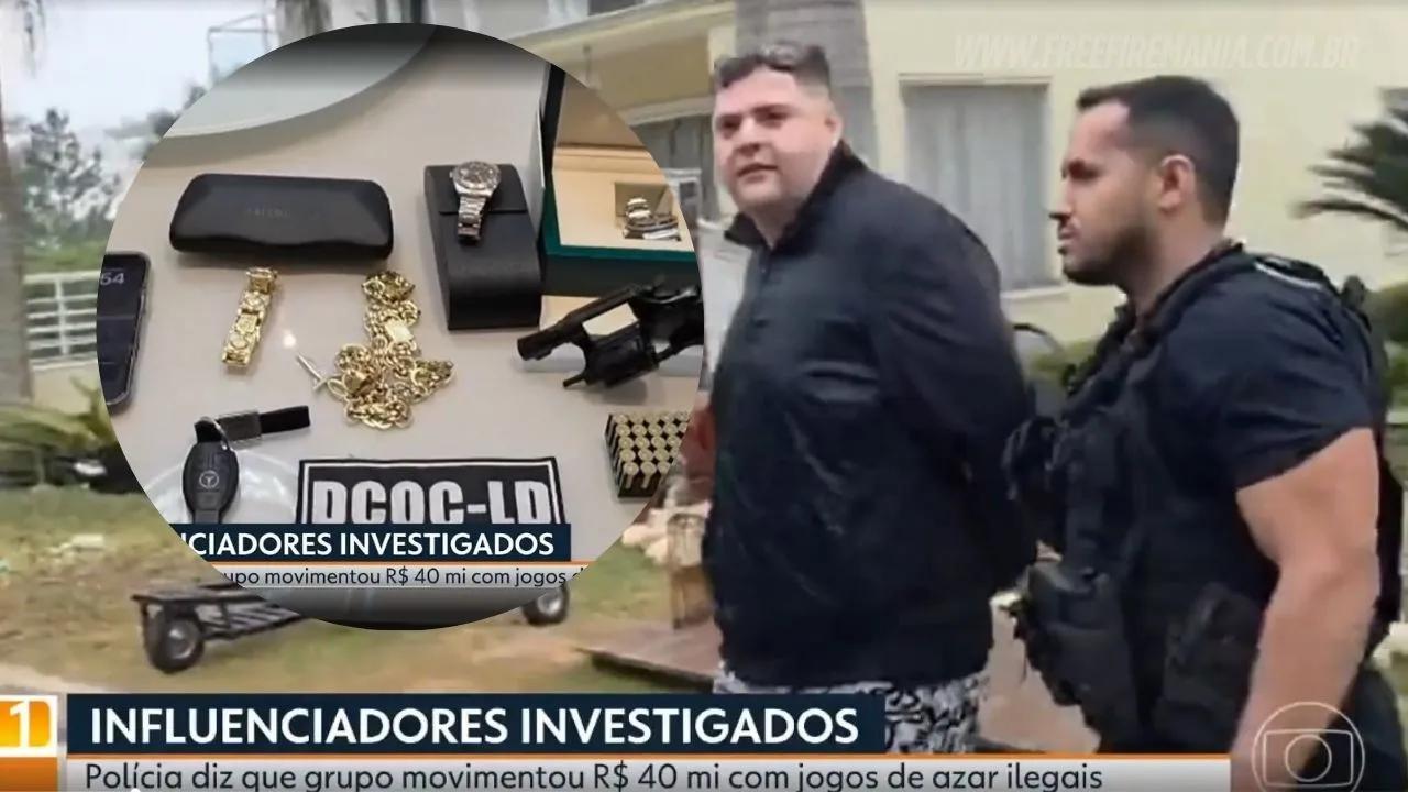 MauMau, famoso no Free Fire, é preso com arma e jogo do Tigrinho