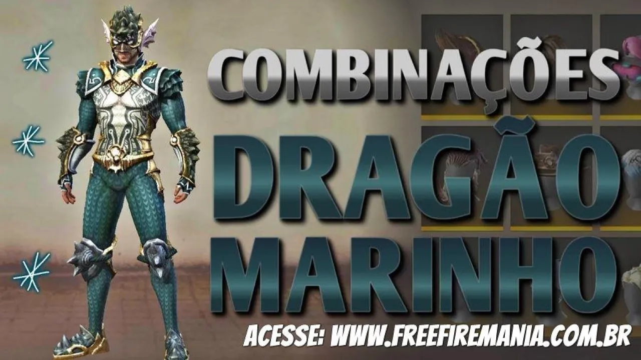 As Melhores Combinações do Pacote Dragão Marinho no Free Fire