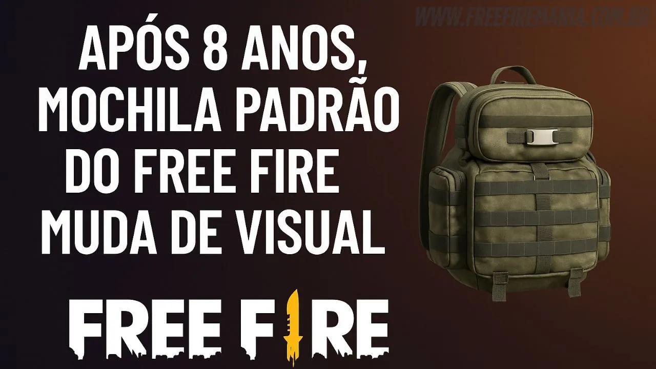 Mochila Padrão do Free Fire muda após 8 anos