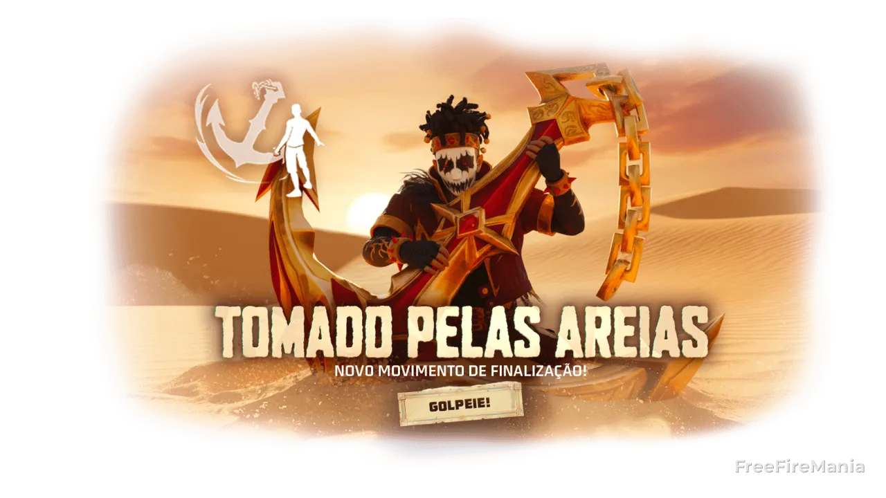 Free Fire: como conseguir Movimento de Finalização - Tomado Pelas Areias no Arco do Destino