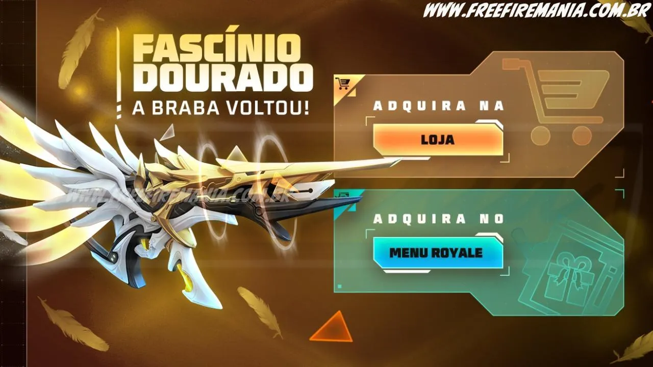 Escolha Royale Free Fire: Como conseguir MP5 - Facinio Dourado e outros Prêmios