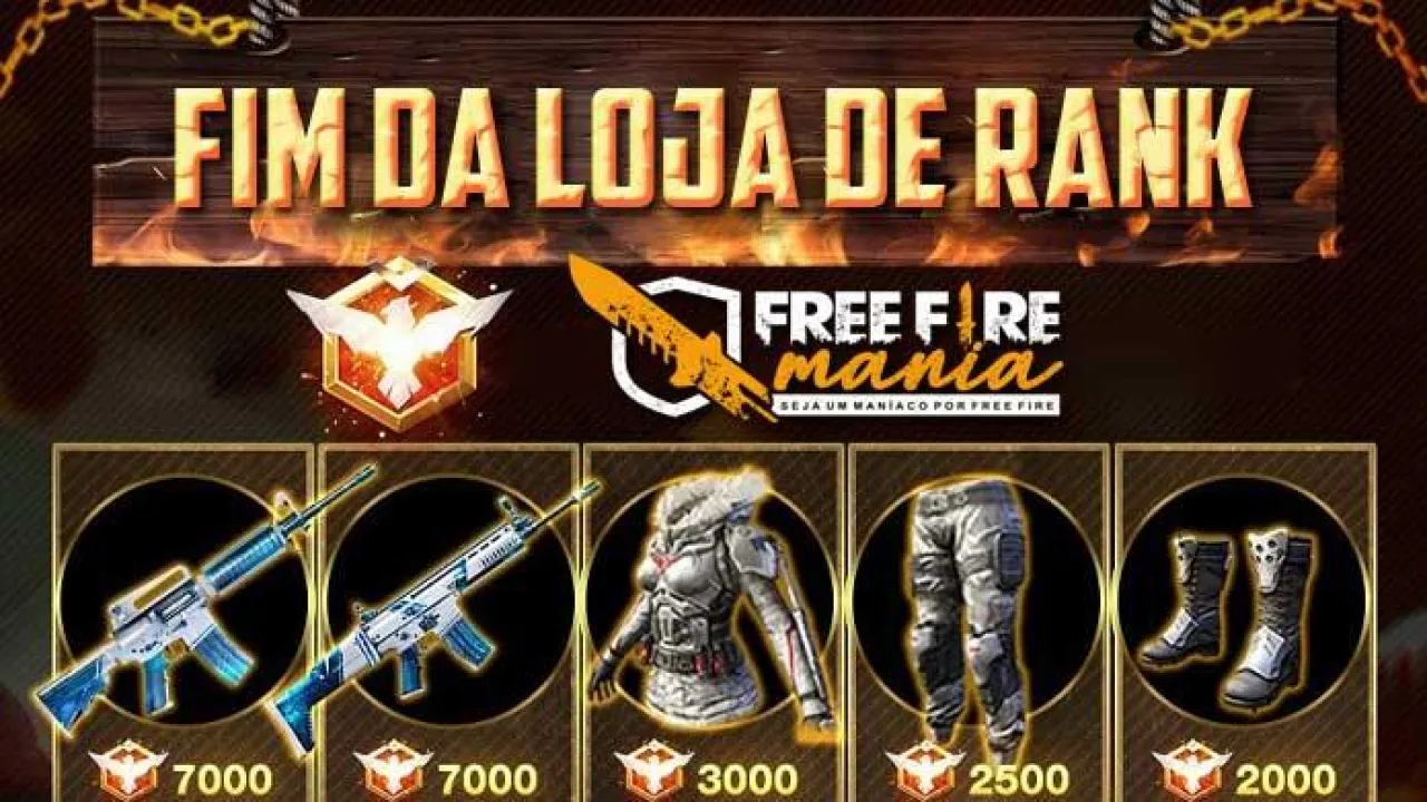 Mudanças na Loja de Rank da 12ª Temporada do Free Fire