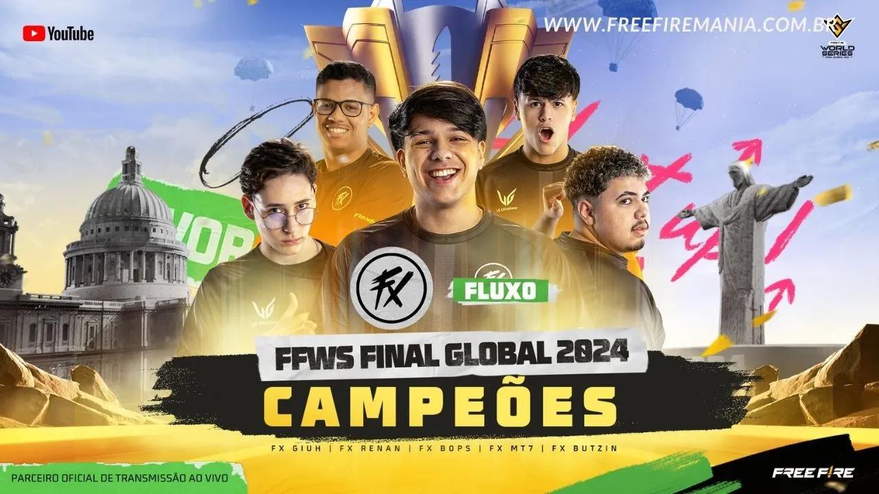 Mundial Free Fire 2024: Fluxo leva a coroa na Free Fire World Series (FFWS) Final Global