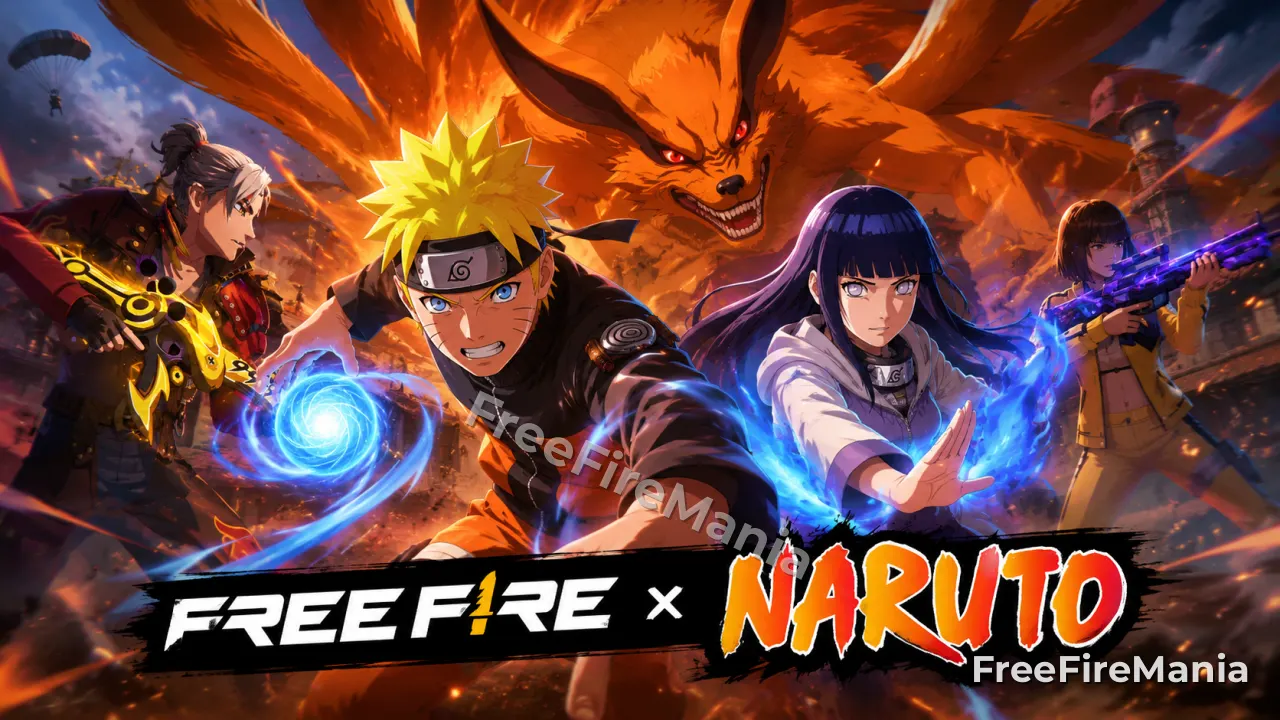 Naruto returns to Free Fire in September 2026