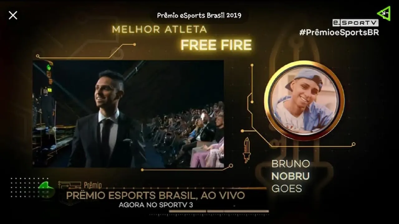 Free Fire brilha no Prêmio eSports Brasil 2019 com Nobru em destaque