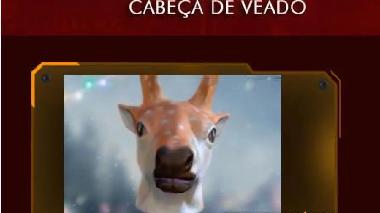 Nova Máscara: Cabeça de Veado no Free Fire