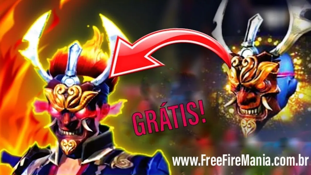 Máscara do Samurai será liberada gratuitamente no Free Fire