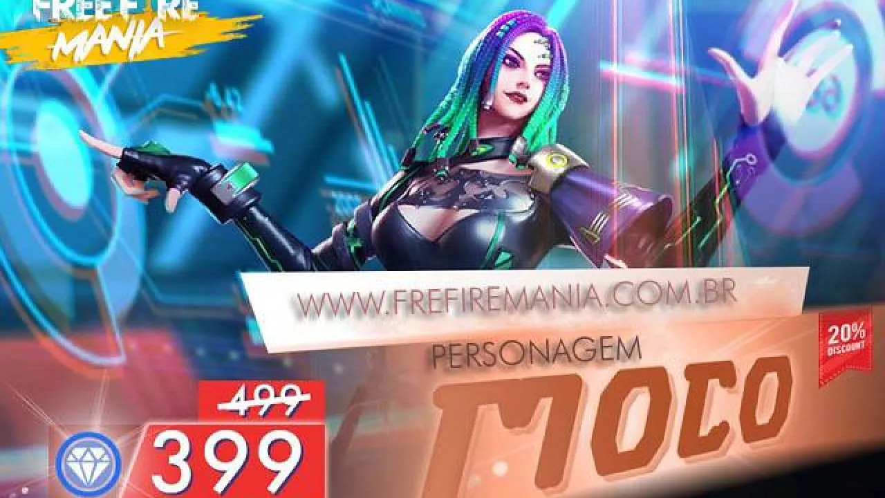 Personagem Moco Chega ao Free Fire com Desconto Promocional