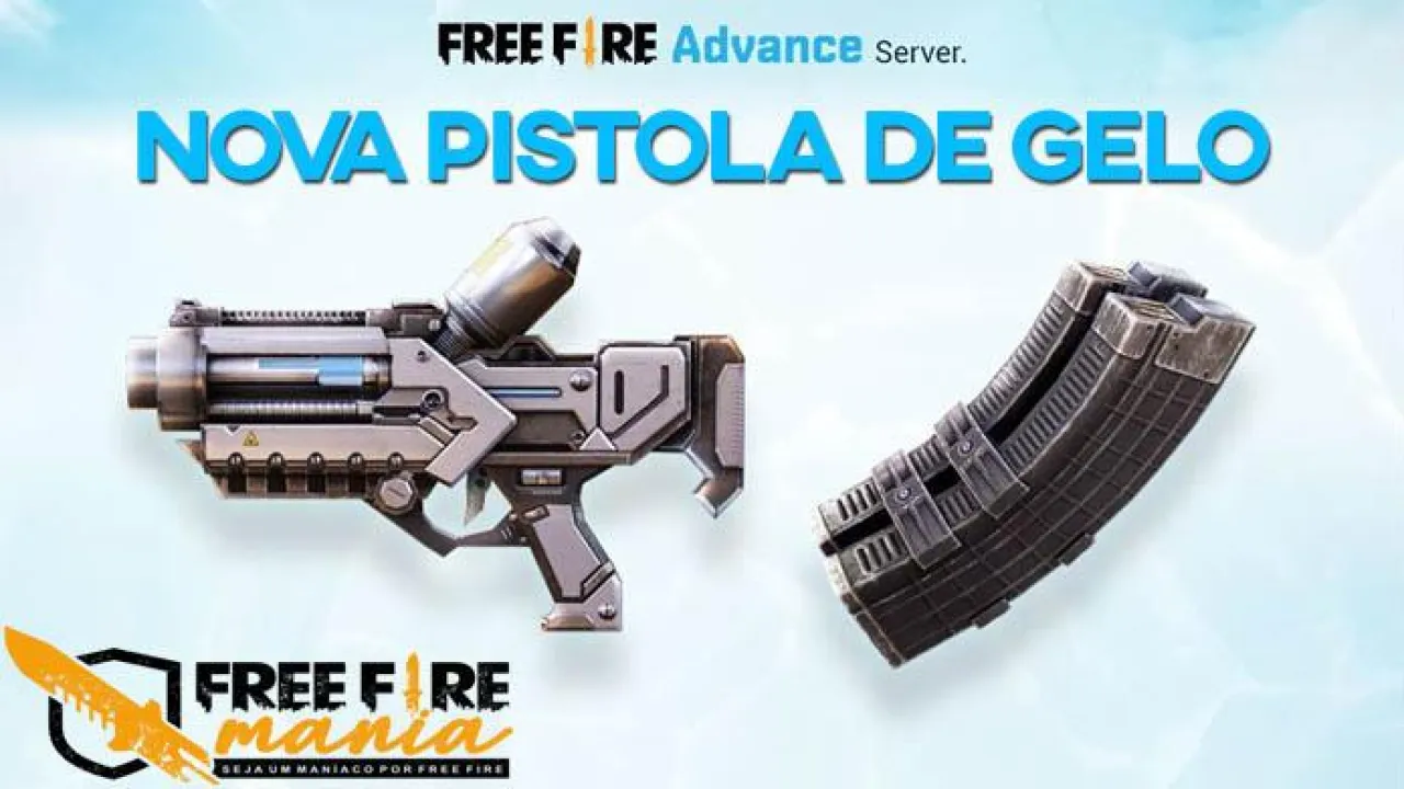 Nova Pistola de Gelo e Cartucho Rápido no Free Fire