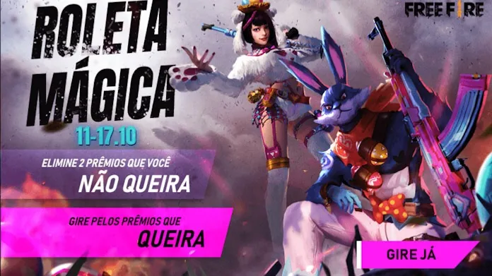 Nova Roleta Mágica 2.0 no Free Fire Traz Skins Exclusivas de Páscoa