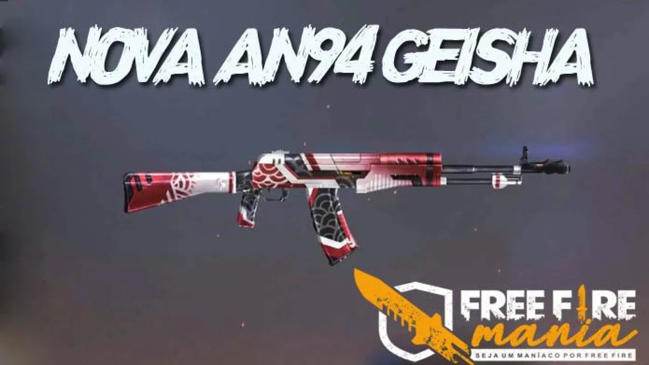 Nova Skin AN94 da Série Geishas Fascinantes no Free Fire