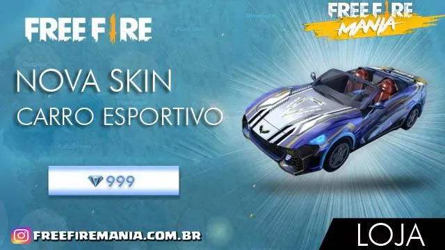Nova Skin do Carro Esportivo Lamborghini em Free Fire