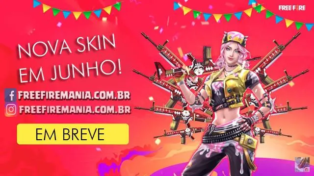 Nova Skin de Verão em Free Fire Chega em Junho de 2019