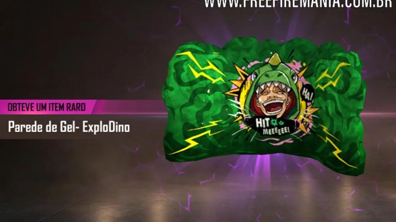 Nova Skin da Granada de Gel: ExploDino