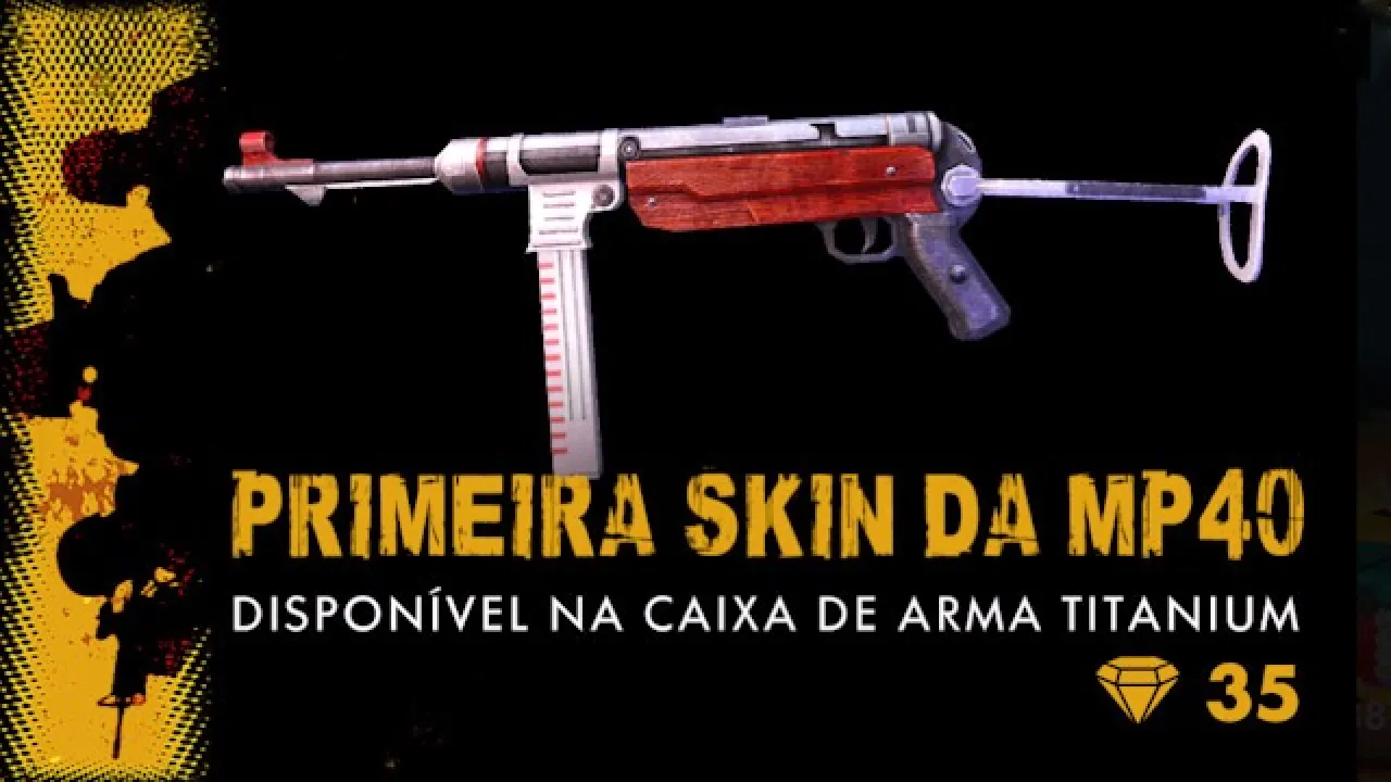 Nova Skin da MP40 no Free Fire: Detalhes e Mecânicas de Drop