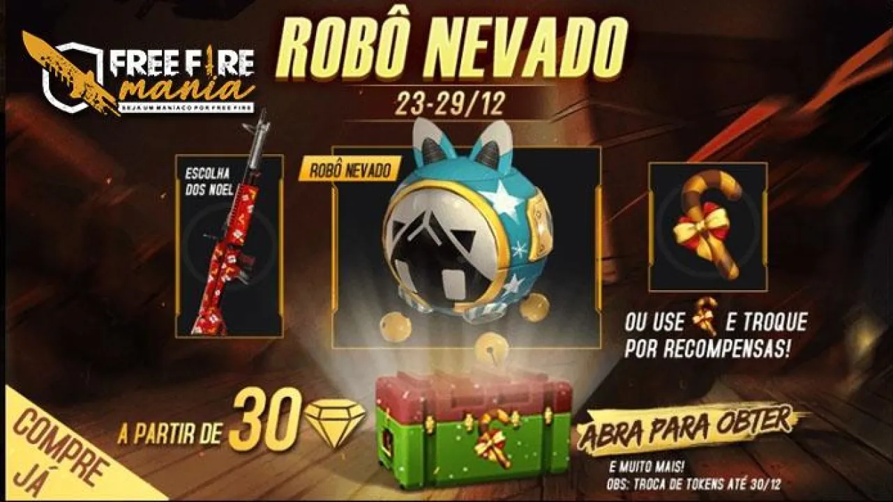 Nova Skin de Pet Robô Nevado Chega ao Servidor Brasileiro do Free Fire